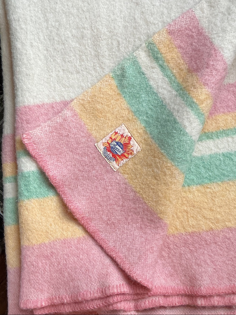 Vintage Pure Wool Ayerโs Canadian Blanket Perfect